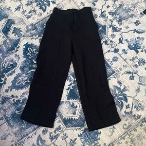 Urban Outfitters Black Cloth Flare Panta